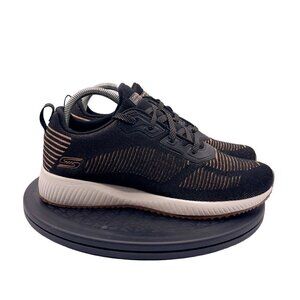 Skechers Womens BOBS Sneakers Shoes Squad Ring Master Black/Gold Sz 9.5 31347